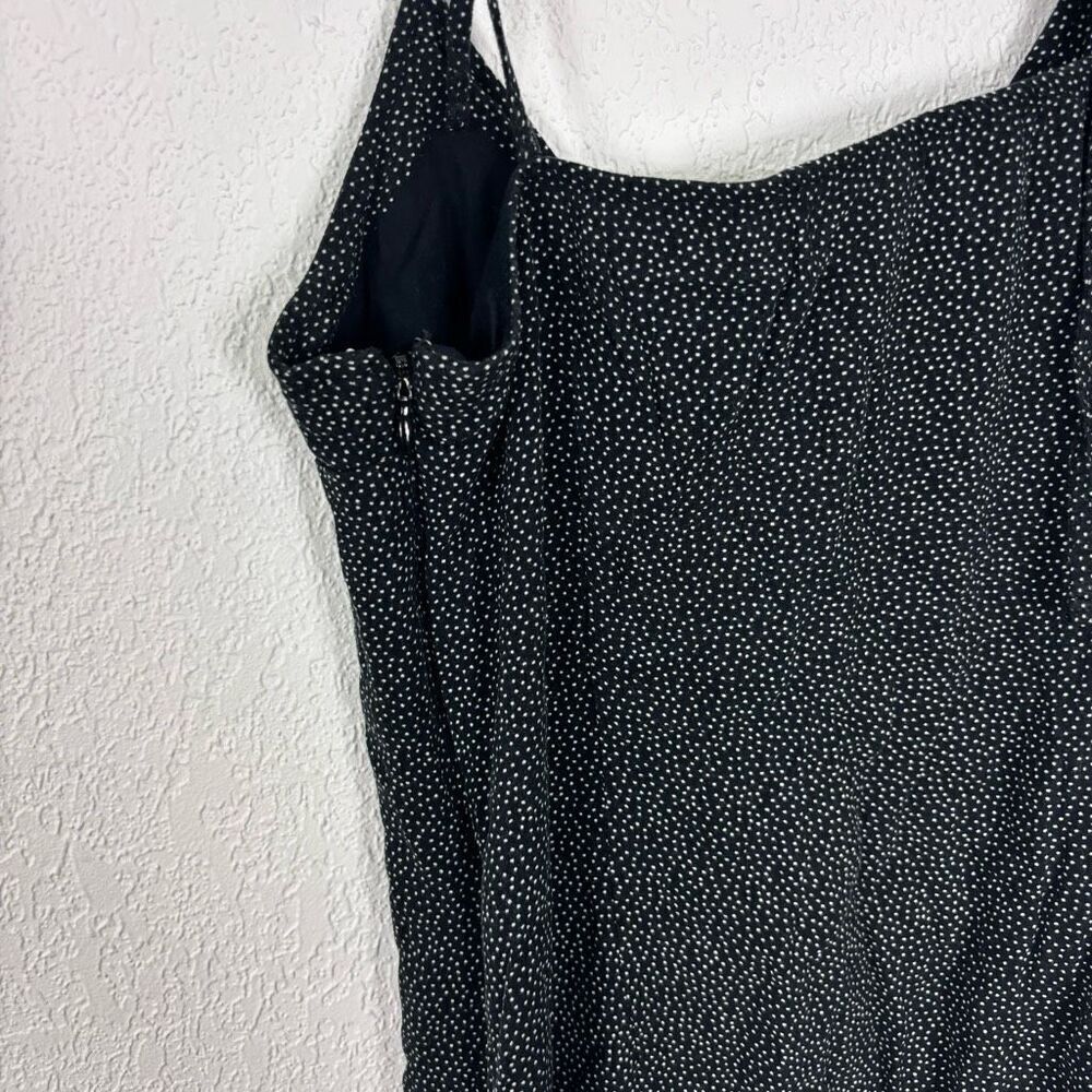 Abercrombie & Fitch Black with Small White Polka Dot Mini Dress Small - Picture 6 of 7